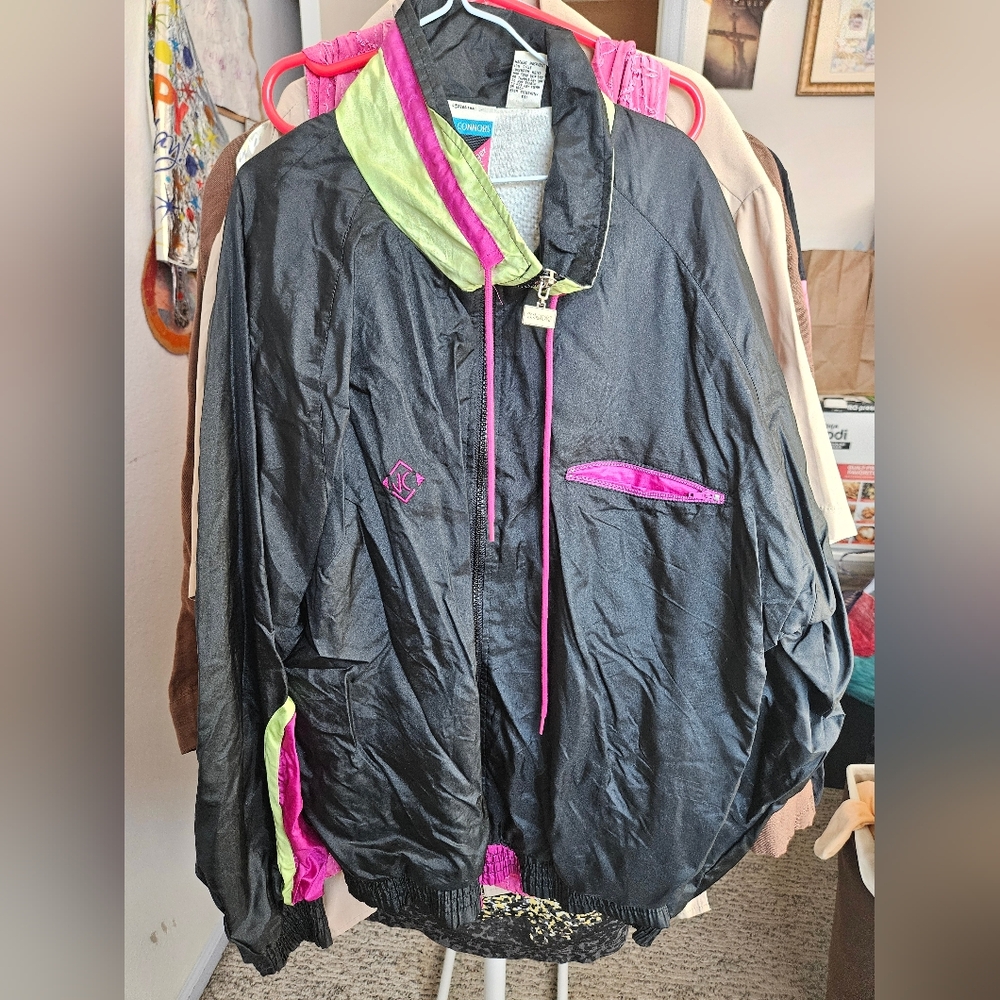 Stylish Black and Pink Women's Jacket